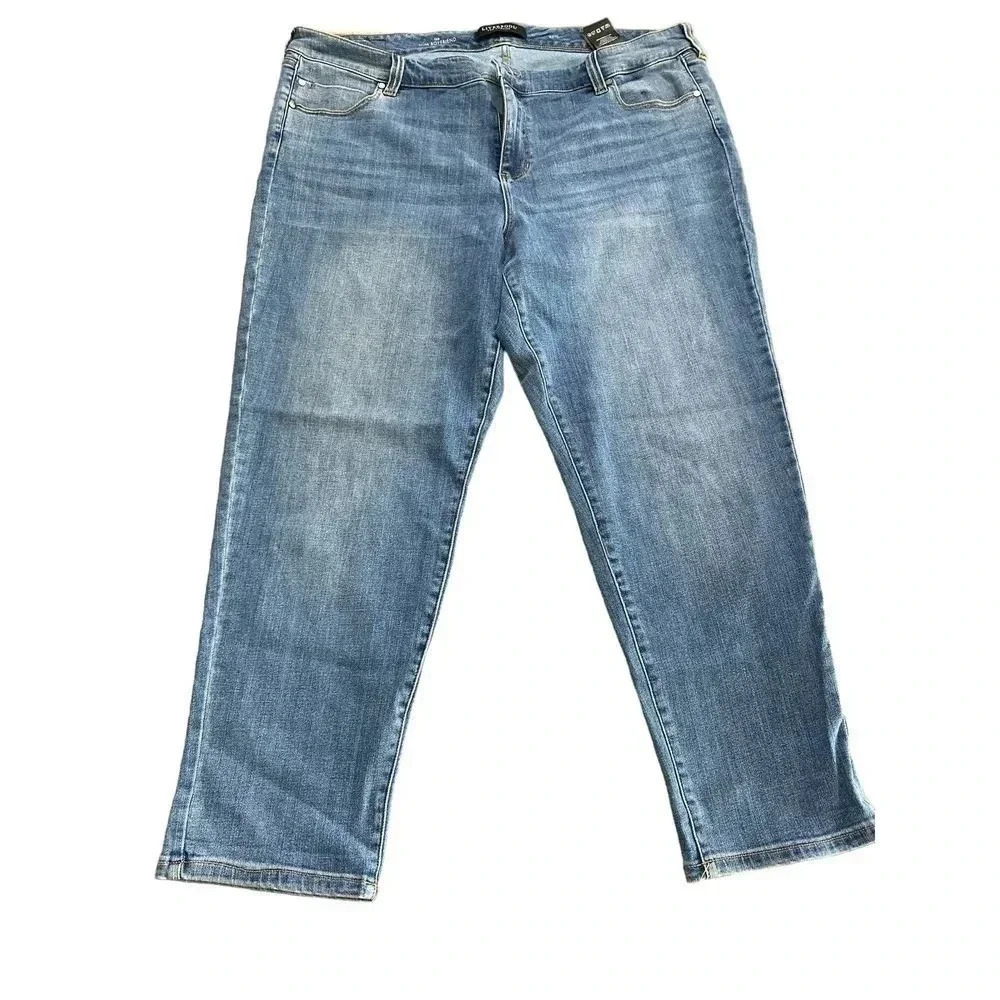 Liverpool Los Angeles Women's Blue Slim Fit Boyfriend Jean Size Plus 22W